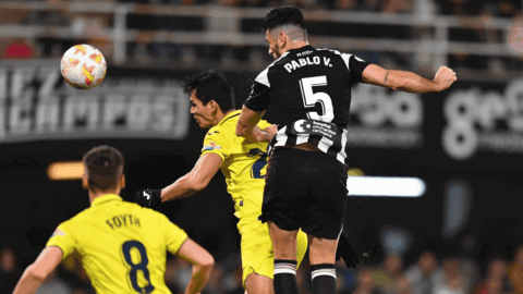Con este cabezazo, Pablo V&aacute;zquez logr&oacute; adelantar al Cartagena
