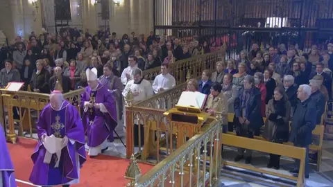 Misa celebrada en Murcia por la muerte de Benedicto XVI