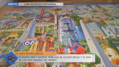 Uno de los puzles m&aacute;s grandes del mundo est&aacute; en Cabo de Palos