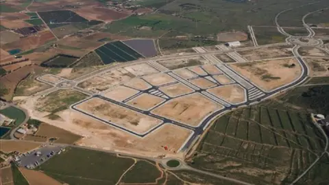 Espacio que ocupar&aacute; la ZAL en el pol&iacute;gono industrial de Los Camachos en Cartagena (foto: Ayto. CT)
