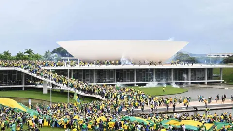 Asaltantes al parlamento brasile&ntilde;o