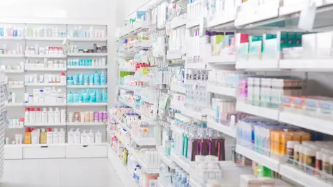 Interior de una farmacia