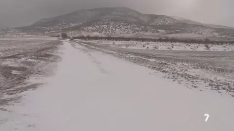 Nieve en la Regi&oacute;n de Murcia, en una foto de archivo (foto: La 7)