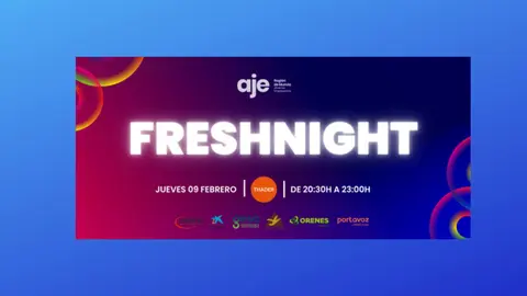 Cartel de la #FreshNight de AJE