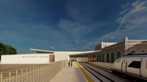 Proyecto de estaci&oacute;n del AVE a Cartagena