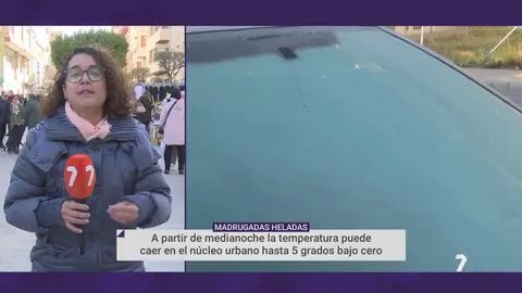 Patricia Azor&iacute;n informa del fr&iacute;o