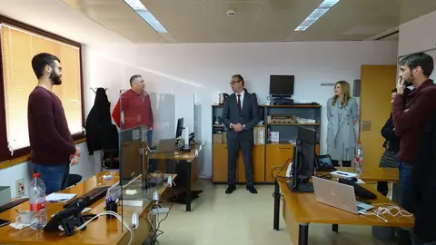 El consejero V&iacute;ctor Mar&iacute;n visita el SEF para coordinar con su directora actuaciones en materia de educaci&oacute;n y empleo