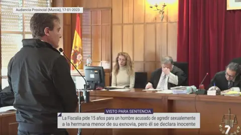 El acusado, durante el juicio