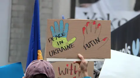 Un a&ntilde;o del conflicto entre Ucrania y Rusia