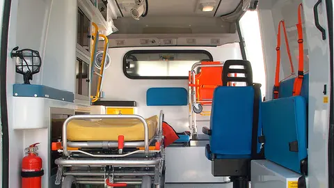 Interior de una ambulancia