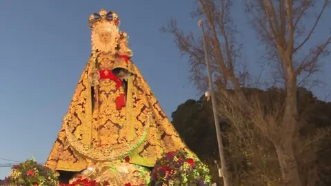 La Virgen de la Fuensanta llega a la Iglesia del Carmen de la ciudad de Murcia (foto: Las 7)