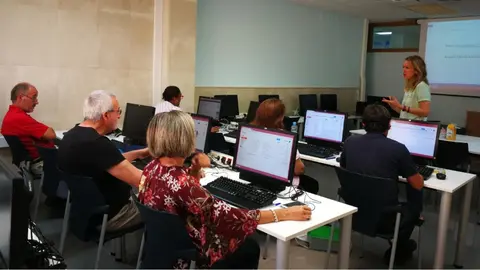 Imagen de un curso del SEF para desempleados (foto: CARM)