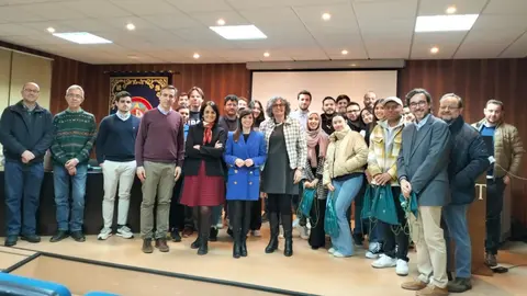 La directora de Movilidad y Litoral, Marina Munuera, durante su participaci&oacute;n en la 'Charla con egresados ECIM' de la UPCT