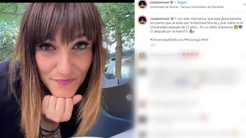 Post de Rozal&eacute;n en su perfil de Instagram (foto: @rozalenmusic)