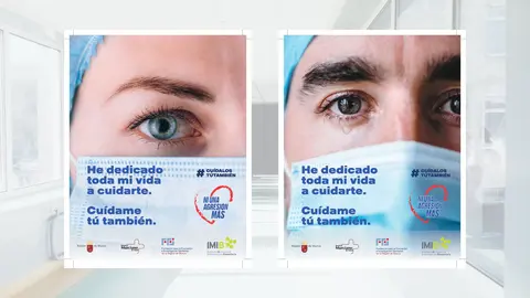 La campa&ntilde;a 'Cu&iacute;dame t&uacute; tambi&eacute;n' quiere concienciar sobre las agresiones a trabajadores sanitarios y no sanitarios