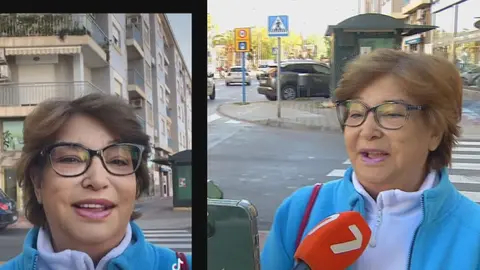 Una mujer prueba el nuevo filtro Bold Glamour de Tik Tok (foto: La 7)