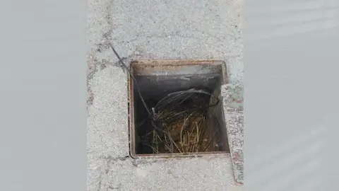 Im&aacute;genes del robo de cable de cobre en Yecla (foto: La 7)