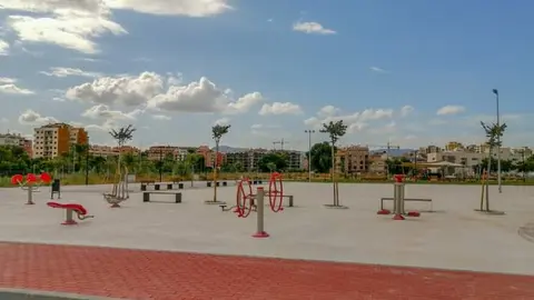 Jard&iacute;n Futbolista Jes&uacute;s Rosagro de Santiago y Zaraiche, uno de los puntos en los que se realizar&aacute;n obras (foto: Ayuntamiento de Murcia)