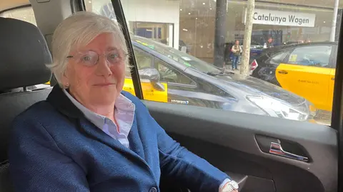 Clara Ponsati, en Barcelona (Foto: TW @claraponsati)