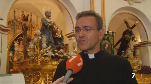 Jos&eacute; S&aacute;nchez, p&aacute;rroco de la Iglesia de San Pedro de Murcia (foto: La 7)