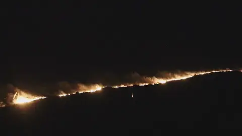 Imagen del incendio de Castell&oacute;n (foto: La 7)