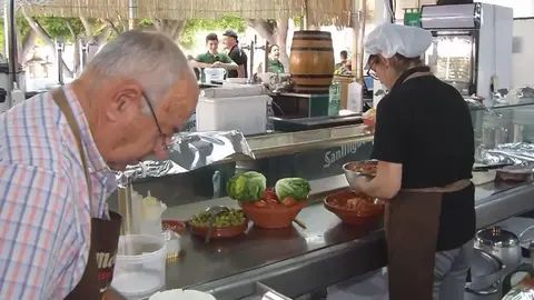 Una barraca adaptada para celiacos (foto: La 7)