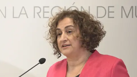 Caridad Rives, delegada del Gobierno en la Regi&oacute;n de Murcia  (foto: La 7)