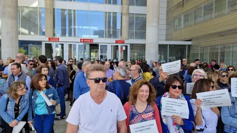 Protestas de los funcionarios de Justicia
