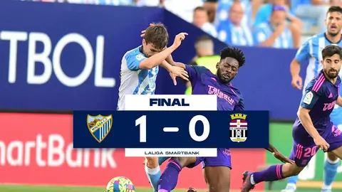 Lance del partido M&aacute;laga-FC Cartagena de LaLiga SmartBank (foto: FC Cartagena)