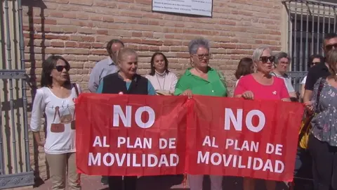 Protestas por el plan de movilidad del ayuntamiento de Murcia (foto: La 7)