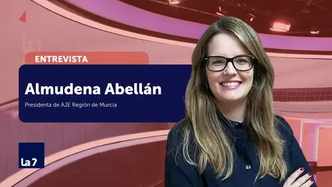 Entrevista a Almudena Abell&aacute;n, presidenta de AJE Regi&oacute;n de Murcia (foto: La 7)