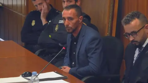 David 'el Mono', vecino de Puerto Lumbreras acusado de matar a un vecino de la localidad, en el juicio de la Audiencia Provincial de Murcia que lo ha declarado culpable (foto: La 7)