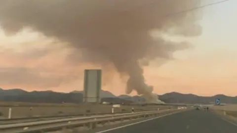 Quema agr&iacute;cola en la Regi&oacute;n de Murcia (foto: La 7)