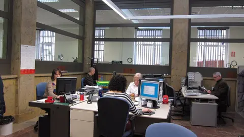 Funcionarios en horario de trabajo