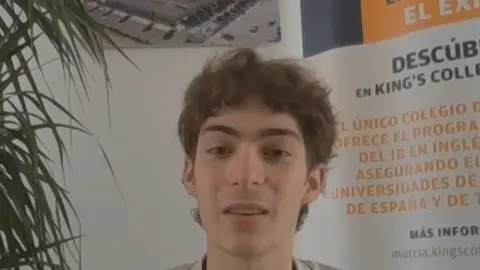 Bruno, un joven de Alcantarilla admitido por la Universidad de Oxford para estudiar Matem&aacute;ticas (foto: La 7)