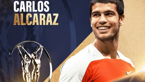 Carlos Alcaraz gana el Laureus 2022 a la categor&iacute;a de Deportista Revelaci&oacute;n Mundial (foto: Laureus)