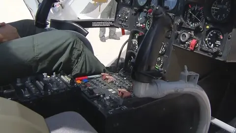 Helic&oacute;ptero del Servicio A&eacute;reo de la Guardia Civil (foto: La 7)