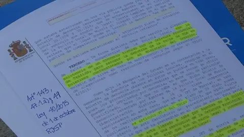 Sentencia del juzgado de Murcia que anula la multa al due&ntilde;o de un veh&iacute;culo que carec&iacute;a de seguro obligatorio (foto: La 7)