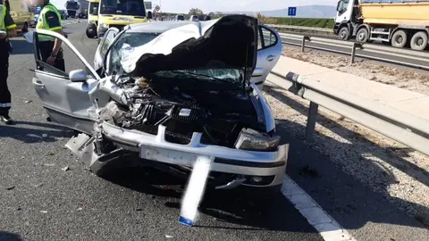 Imagen de archivo de un accidente de tr&aacute;fico