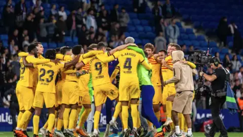 FC Barcelona celebra el campeonato de LaLiga Santander 2022/2023 (foto: Europa Press)