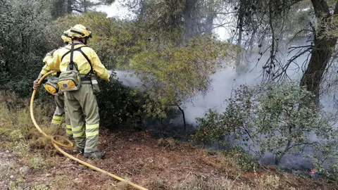 Incendio en la sierra de Burete