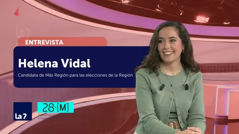 Helena Vidal, candidata de M&aacute;s Regi&oacute;n para las elecciones en la Regi&oacute;n de Murcia (foto: La 7)