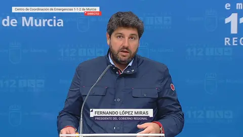L&oacute;pez Miras, este martes en el centro del 112
