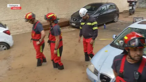 Bomberos en San Gin&eacute;s (Cartagena)
