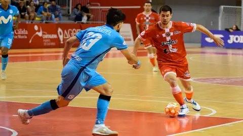 Imagen del encuentro entre Jimbee Cartagena e Inter FS (foto: LNFS)