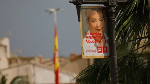 Cartel electoral del PSOE de Albudeite