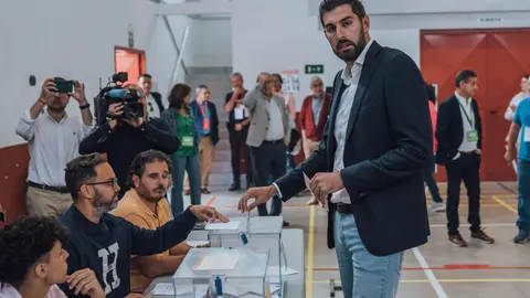 Jos&eacute; &Aacute;ngel Antelo, en el colegio Liceo Franc&eacute;s, en Molina de Segura