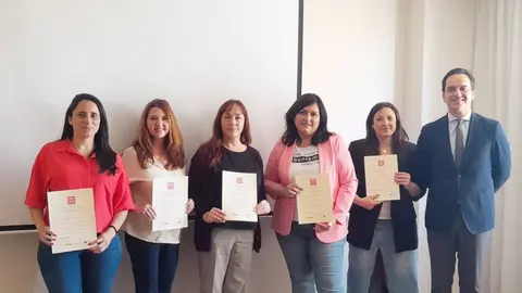 Alumnas que participaron en el curso de formaci&oacute;n, con el t&iacute;tulo acreditativo de Film Commissioner, otorgado por Spain Film Commission