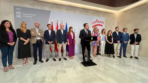 Todos los concejales de la nueva corporaci&oacute;n | Foto: Ayto. de Murcia