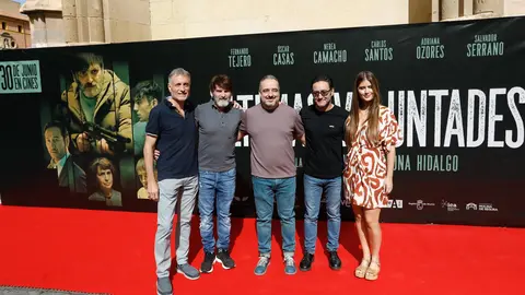 Presentaci&oacute;n de la pel&iacute;cula murciana de Joaqu&iacute;n Carmona Hidalgo, '&Uacute;ltimas Voluntades' con la presencia de Fernando Tejero, Nerea Camacho, Carlos Santos y Salvador Serrano (foto: Europa Press)